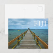 Steiger bij Coral Coast, Fiji Briefkaart (Voorkant / Achterkant)