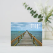 Steiger bij Coral Coast, Fiji Briefkaart (Staand voorkant)