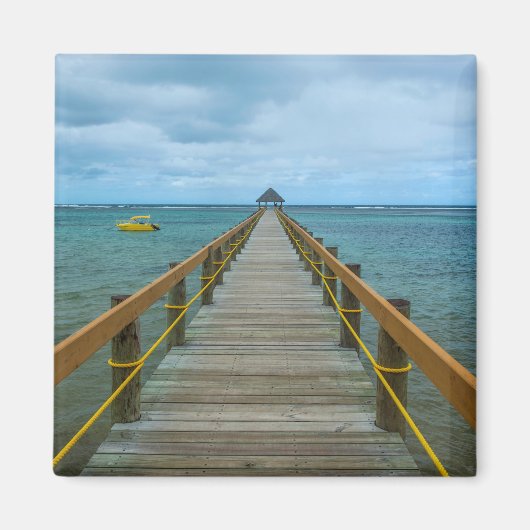 Steiger bij Coral Coast, Fiji Magneet (Voorkant)