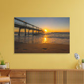 Steiger bij Sunrise - Ingewikkeld Canvas (Insitu (Woonkamer))