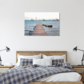 Steiger en kreeftenfuiken canvas afdruk (Insitu (Slaapkamer))