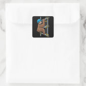 Steiger Luiaard Steiger Vierkante Sticker (Tas)
