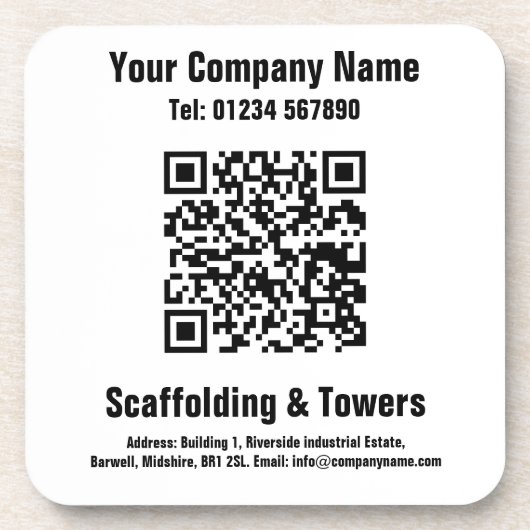 Steiger QR-code ontwerp Bier Onderzetter (Voorkant)