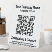 Steiger QR-code ontwerp sokkel bord Reclamebord Met Voetstuk (Insitu)
