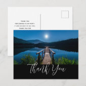 Steiger 's nachts onder een volle maan Dank je wel Briefkaart (Voorkant / Achterkant)