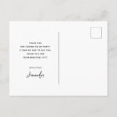 Steiger 's nachts onder volle maan Dank je Briefkaart (Achterkant)