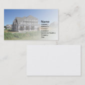 steiger van een grote nieuwbouwwoning in aanbouw visitekaartje (Voorkant / Achterkant)