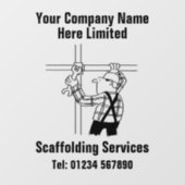 steigerbedrijf raamsticker (Vel)