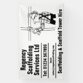 Steigerbouw en Steigerverhuur Spandoek (Verticaal)