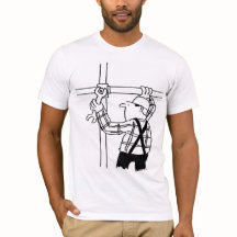 Steigerbouwer Cartoon Grafische T-Shirt