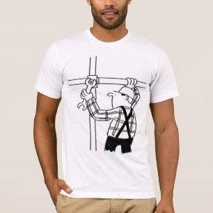 Steigerbouwer Cartoon Grafische T-Shirt
