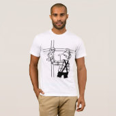 Steigerbouwer Cartoon Grafische T-Shirt (Voorkant volledig)
