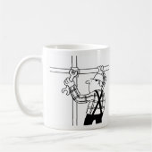Steigerbouwer Cartoon Koffiemok (Links)