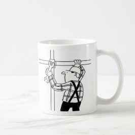 Steigerbouwer Cartoon Koffiemok