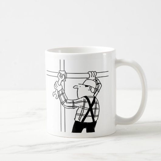 Steigerbouwer Cartoon Koffiemok (Rechts)