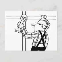 Steigerbouwer en Steiger Cartoon
