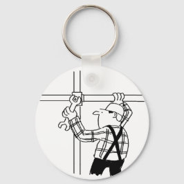 Steigerbouwer met Steiger Sleutelhanger