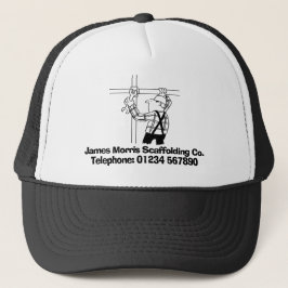 Steigerbouwers & Steigerbouw Bedrijfs Cartoon Trucker Pet