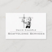 Steigerdiensten met illustratie visitekaartje (Voorkant)