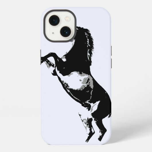 Steigerend Paard iPhone Hoesje (Achterkant)