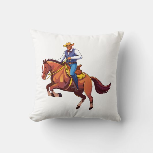 Steigerend paard met de man kussen (Voorkant)