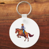 Steigerend paard met de man sleutelhanger (Voorkant)