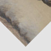 “Steigerend Paard” Westerse Kunst van Will James Tissuepapier (Detail)