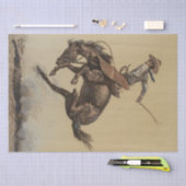 “Steigerend Paard” Westerse Kunst van Will James Tissuepapier (Craft)