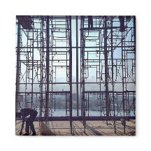 Steigers in de lobby