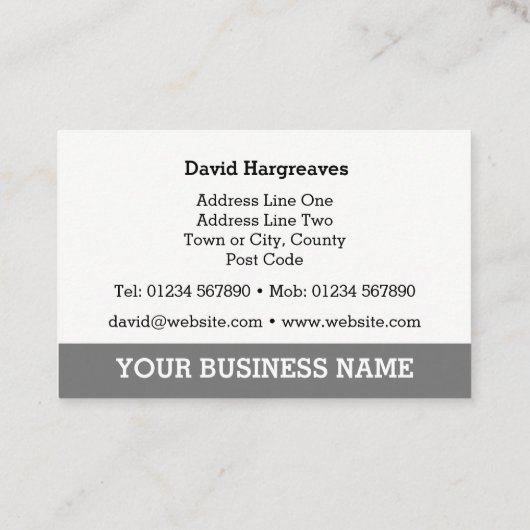 Steigerservices belkaart. visitekaartje (Achterkant)