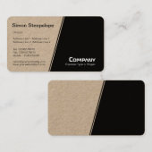 Steile helling - wit en zwart (Kraft) Visitekaartje (Voorkant / Achterkant)