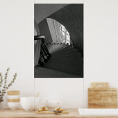 Steile trap naar beneden poster (Keuken)