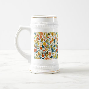Stein 22 oz - Bladeren en Natuur Patronen Bierpul
