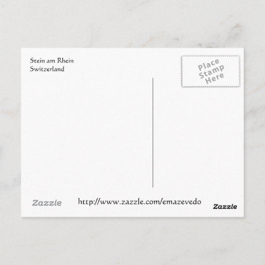 Stein am Rhein Briefkaart (Achterkant)