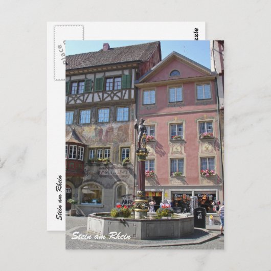 Stein am Rhein Briefkaart (Voorkant / Achterkant)