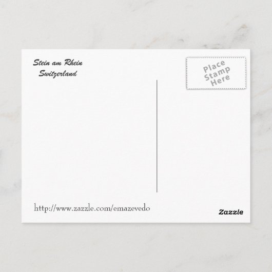 Stein am Rhein Briefkaart (Achterkant)
