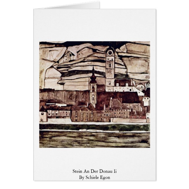 Stein an Der Donau II van Schiele Egon (Voorkant)