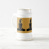 Stein-Beer Yoga Stein (geen afdruk) Bierpul (Voorkant links)