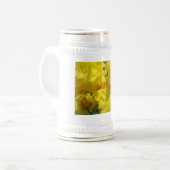 Stein Gele Iris Bloemen Zomer Steins Bierpul (Voorkant links)