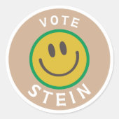 Stein Green Party Ronde Sticker (Voorkant)