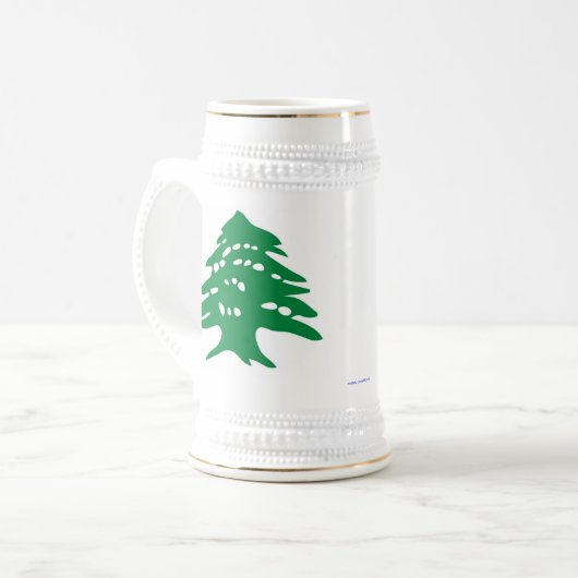 stein - Libanese cedar Bierpul (Voorkant links)