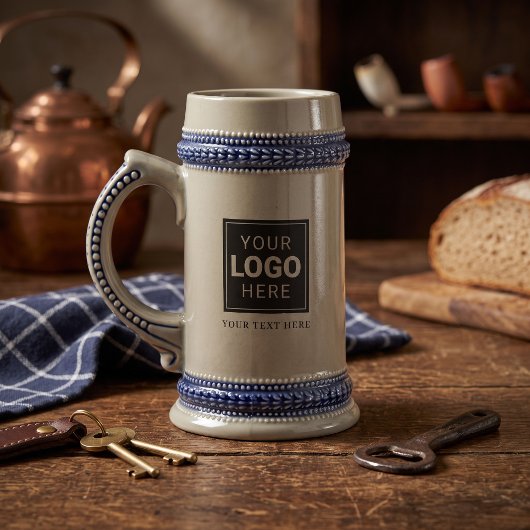 Stein met uw logo erop bierpul