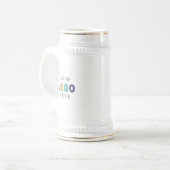 Stein met uw logo erop bierpul (Voorkant links)