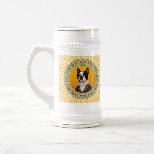 Stein Mok - Boston Terrier Gentleman met Monocle (Links)
