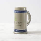 Stein mok(Grijs/Blauw) Bierpul (Voorkant rechts)
