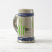 Stein mok(Grijs/Blauw) Bierpul (Voorkant links)