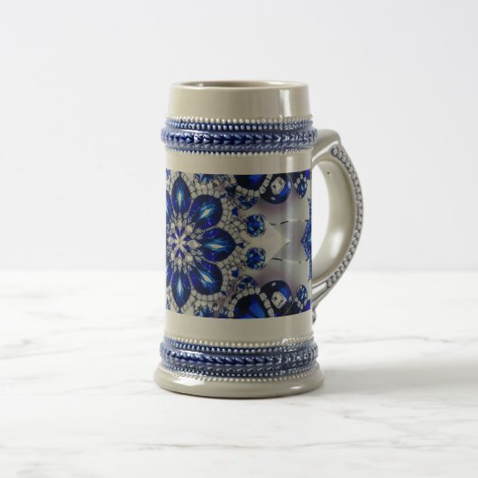 Stein Mok met Blauw Wit Kleuren Ontwerp (Voorkant rechts)
