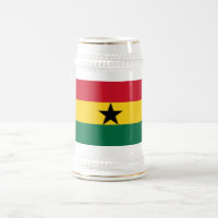 Stein Mok met de Ghanese vlag
