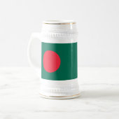 Stein Mok met de vlag van Bangladesh (Voorkant links)