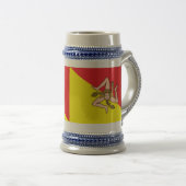 Stein Mok met de vlag van Sicilië, Italië (Voorkant rechts)